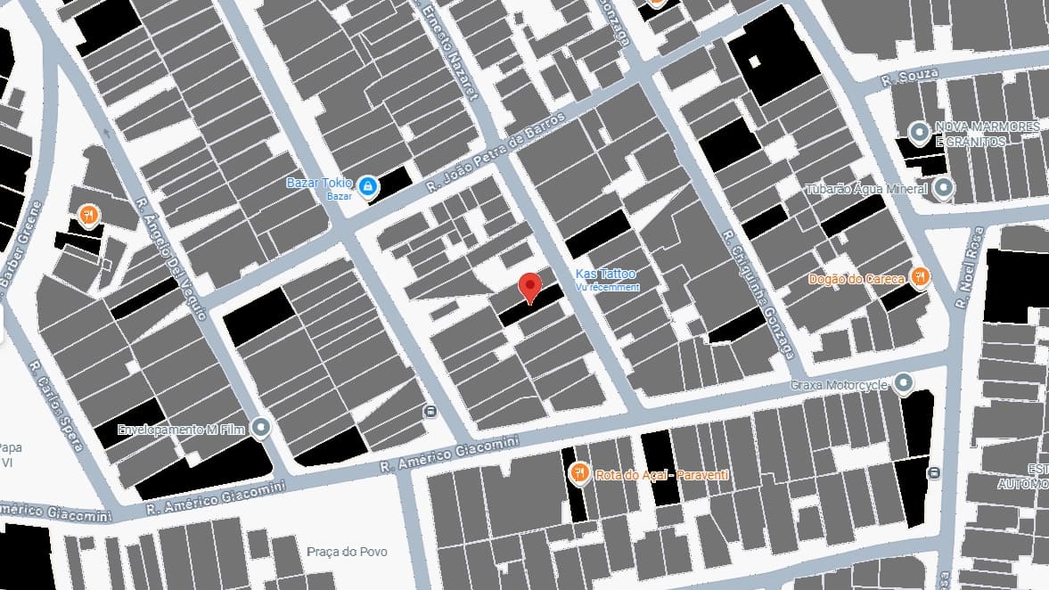 Localização do estúdio KAS Tattoo em Guarulhos – tatuagem autoral por Ale Saito